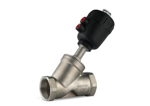 塑料頭氣動(dòng)Y型角座閥