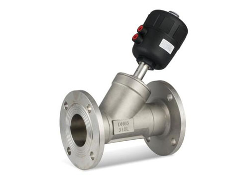 塑料頭氣動(dòng)法蘭角座閥