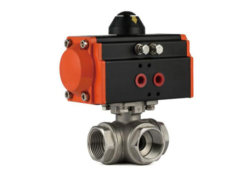 氣動不銹鋼三通球閥